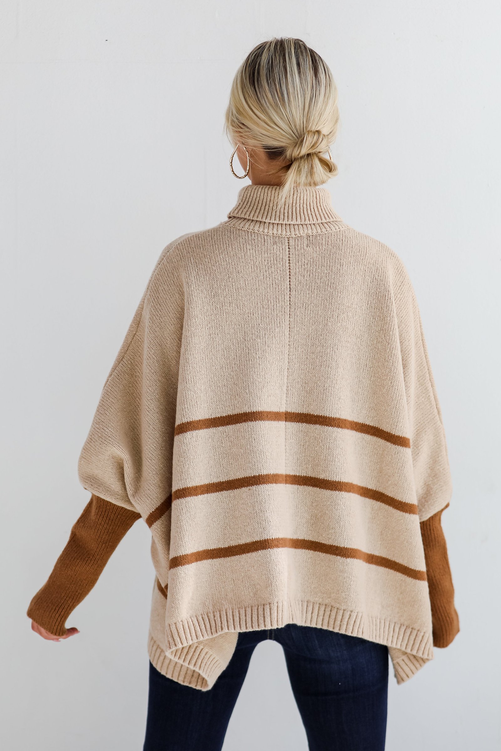 Sweetest Joy Oversized Striped Turtleneck Sweater