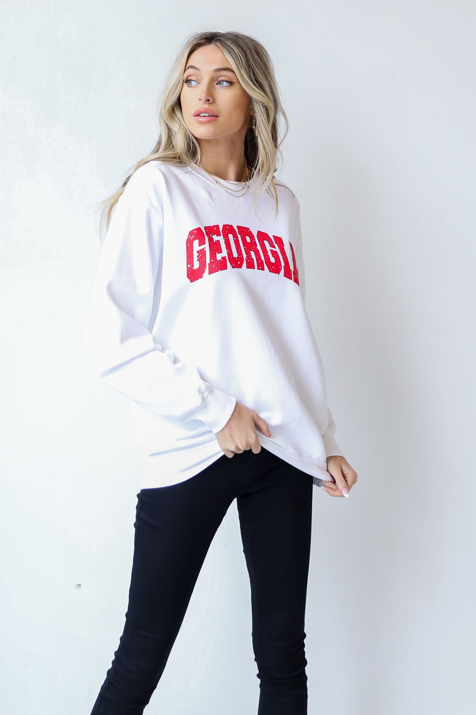 White Georgia Sweatshirt