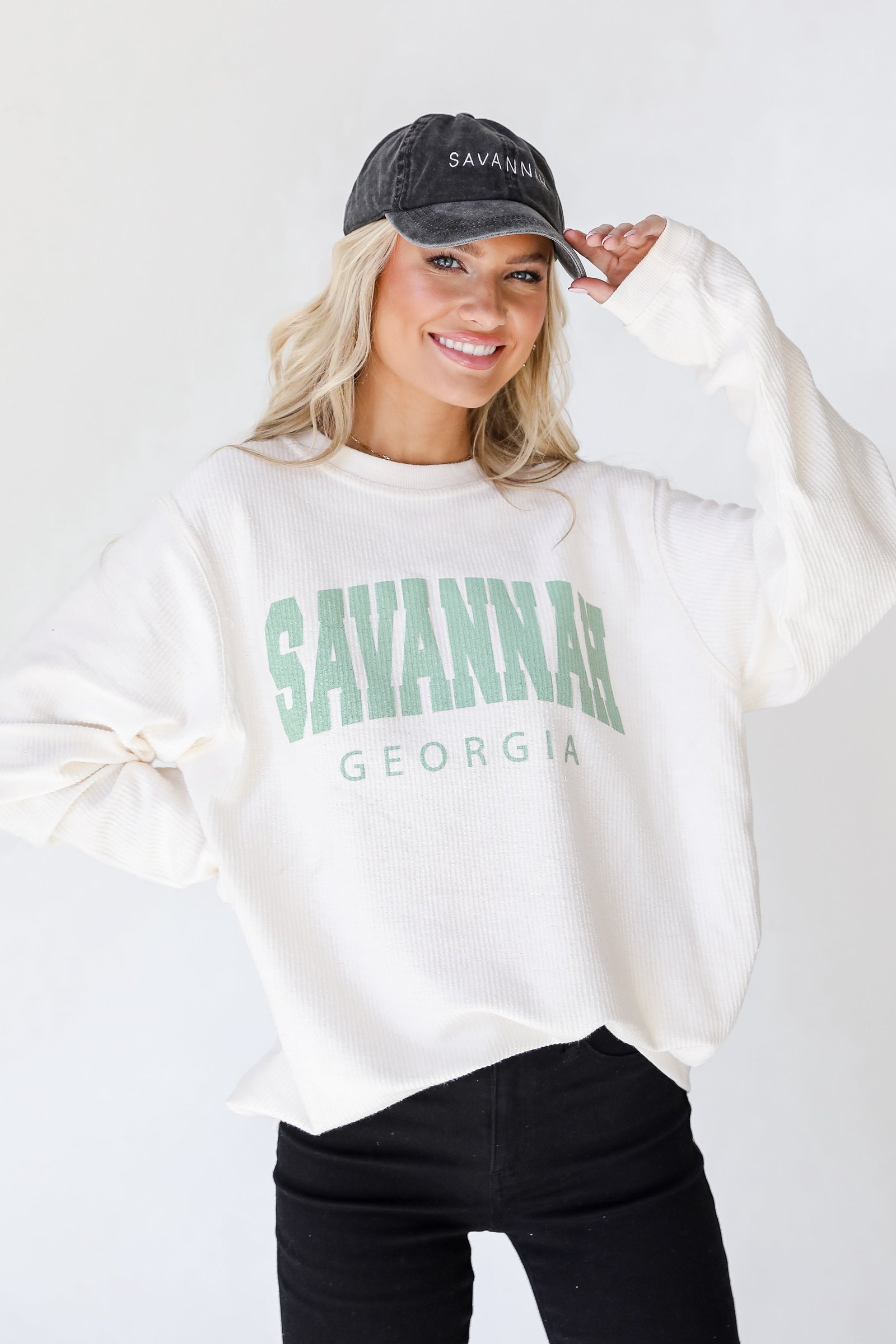 Savannah Corded Sweatshirt